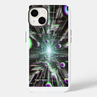 Funda Para iPhone 14 📱 "No confíes en ello" Estuche de teléfono extrañ
