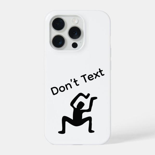 Funda Para iPhone No envíes mensajes de texto (Reverso )