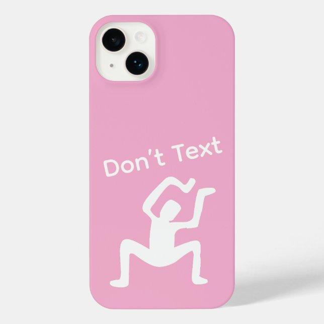 Funda Para iPhone No envíes mensajes de texto (Reverso )