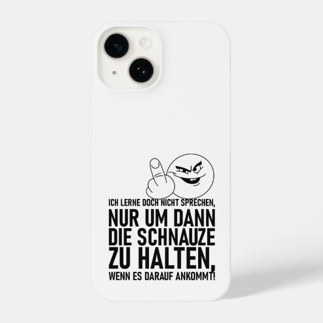 FUNDA PARA iPhone NO ESTOY APRENDIENDO A HABLAR (Reverso )