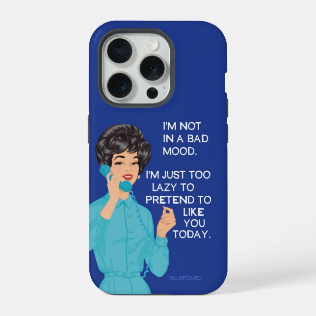 Funda Para iPhone No estoy de mal humor. (Reverso )