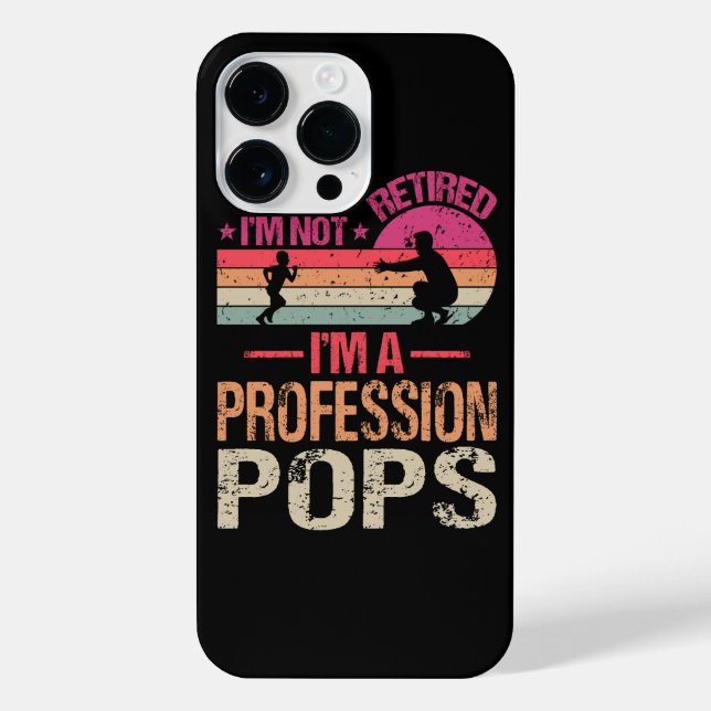 Funda Para iPhone No estoy jubilado Soy un profesional de la cosecha (Reverso)
