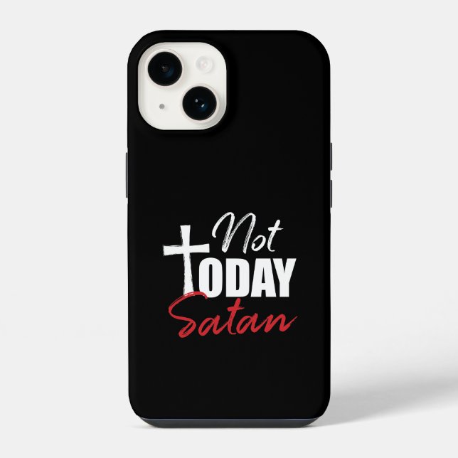 Funda Para iPhone No Hoy Satanás Negro  (Reverso )