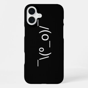 Funda Para iPhone 16 Plus No Lo Sé LOL ¯\(º_o)/¯ Emoticono Japonés Kaomoji