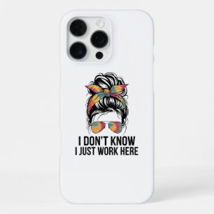 Funda Para iPhone 16 Pro Max No Lo Sé Solo Trabajo Aquí Citas Divertidas De Sar