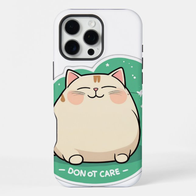 Funda Para iPhone No me importa el gato (Reverso )