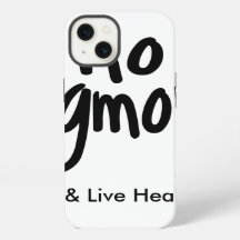 "No OGM Comer Sano Promoción Blanco Negro