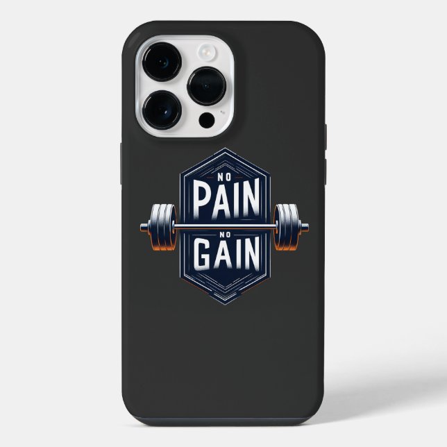 Funda Para iPhone No Pain No Gain (Reverso )