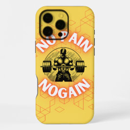 Funda Para iPhone 16 Pro Max No Pain No Gain Gimnasio Motivación Bodybuilding T
