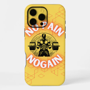 Funda Para iPhone 16 Pro Max No Pain No Gain Gimnasio Motivación Bodybuilding T