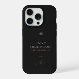 No persigo sueños, cazo objetivos Motivacional iPh