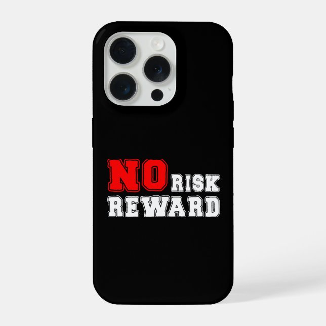 Funda Para iPhone No Risk No Reward Motivational Quote Design (Reverso )