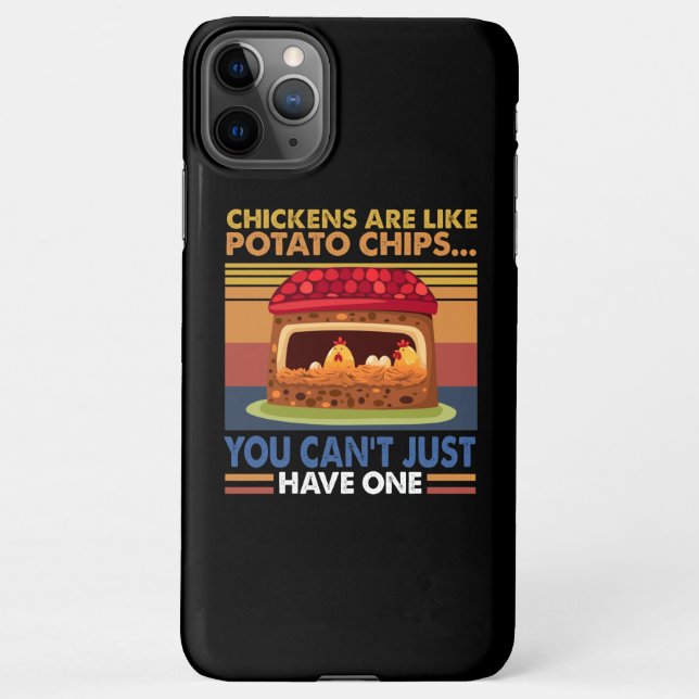 Funda Para iPhone No se puede tener un solo pollo como patatas (Reverso)