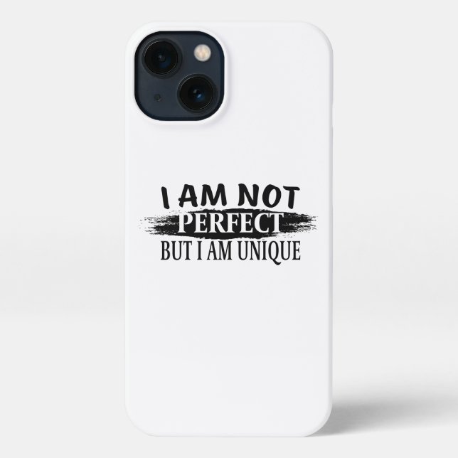 Funda Para iPhone No soy perfecto, pero soy único (Reverso )