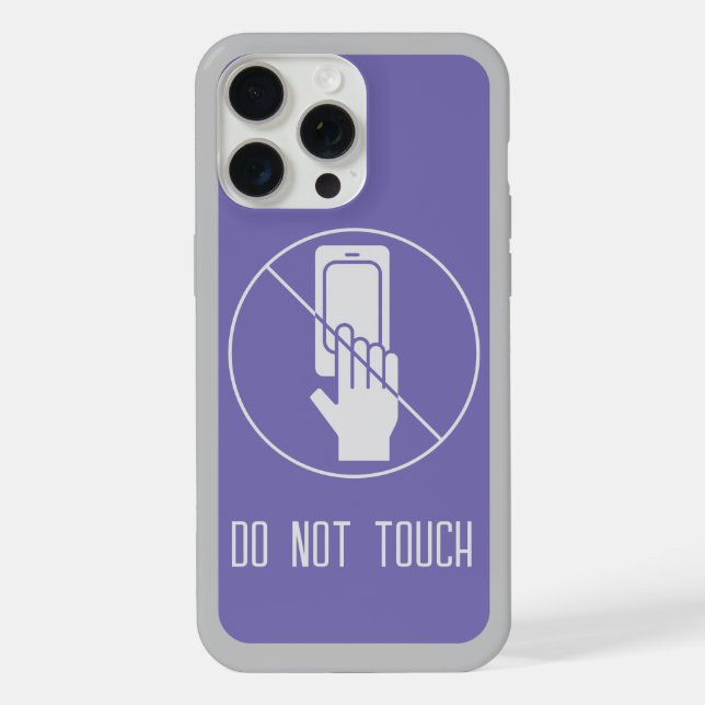 Funda Para iPhone No tocar el diseño para iphone 15 (Reverso )