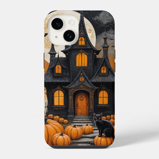 Funda Para iPhone Noche de Cosecha Embrujada (Reverso )