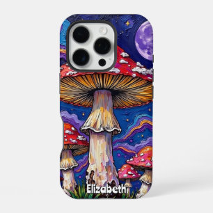 Funda Para iPhone 16 Pro  "Noche de hongos psicodélicos