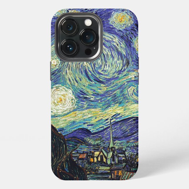 Funda Para iPhone Noche estrellada de van Gogh (Reverso )