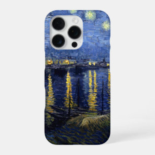 Funda Para iPhone 16 Pro Noche estrellada de Van Gogh sobre el Ródano