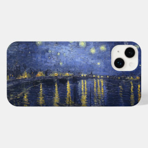 Funda Para iPhone 14 Plus Noche estrellada sobre el Ródano
