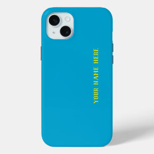 Nombre Amarillo Personalizado Color Azul Bebé Sóli