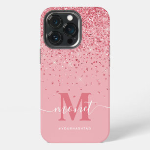 Funda Para iPhone 13 Pro Nombre con letra script elegante con monograma y b