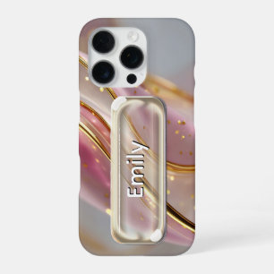 Funda Para iPhone 16 Pro Nombre de Botón de Interfaz de Usuario de Vidrio d