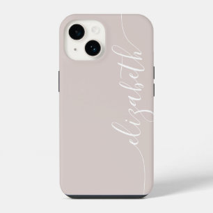 Funda Para iPhone 14 Nombre de caligrafía de Moda simple