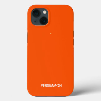 Nombre de color rojo Persimmon Funda-Mate iPhone e