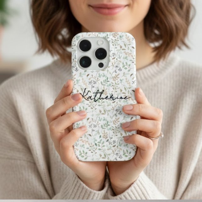 Funda Para iPhone Nombre de flor silvestre boho (Subido por el creador)