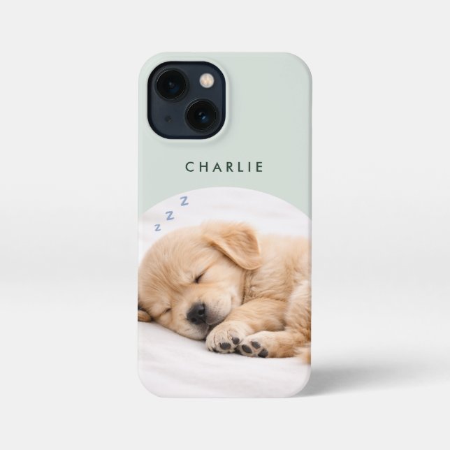 Funda Para iPhone Nombre de Foto Personalizado (Reverso )