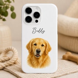 Funda Para iPhone 16 Pro Nombre de foto y escritura de perro minimalista mo