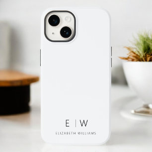 Funda Para iPhone 14 Nombre de monograma minimalista moderno elegante c