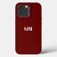 Nombre de monograma personalizado minimalista vino