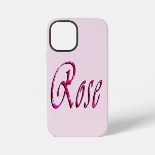 Funda Para iPhone 12 Mini Nombre de niñas Rosa,
