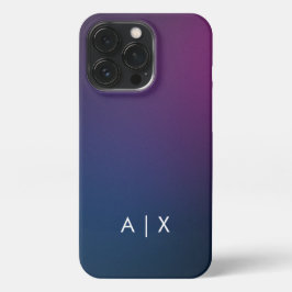 Funda Para iPhone 13 Pro Nombre de pareja monograma simple