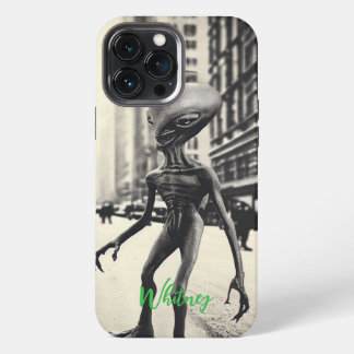 Funda Para iPhone 13 Pro Max Nombre de película retro divertida de invasión ali