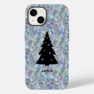 Funda Para iPhone 14 Nombre de vacaciones de fondo de la Piedra de ópal