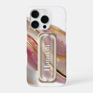 Funda Para iPhone 16 Pro Nombre del botón de interfaz de usuario de vidrio 