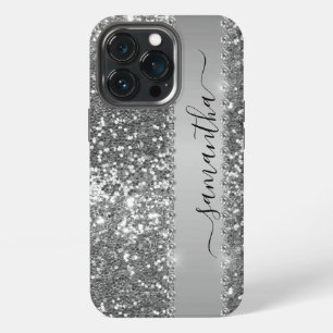 Funda Para iPhone 13 Pro Nombre escrito a mano con aspecto de grafito con b