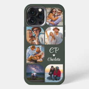Funda Para iPhone 13 Pro Max Nombre Monograma 6 Foto Moderno Simple y de Moda