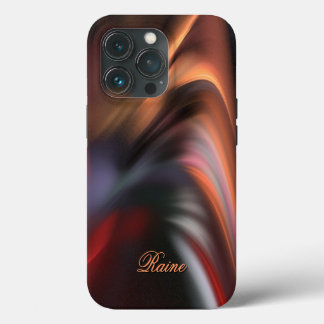 Funda Para iPhone 13 Pro Nombre personal de otoño silenciado