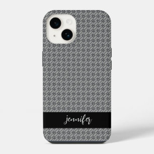 Funda Para iPhone 14 nombre personalizable Patrón concreto abstracto