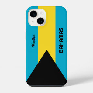 Funda Para iPhone 14 Nombre personalizado bandera de Bahamas
