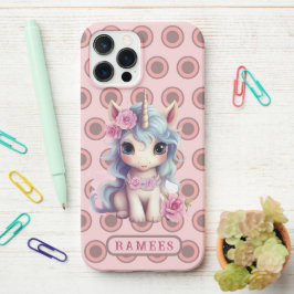 Funda Para iPhone 12 Pro Max Nombre Personalizado Bebé Lechero Unicornio Sparkl