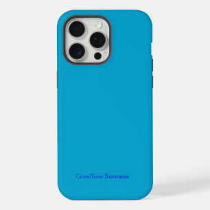 Nombre personalizado Color azul Minimalista