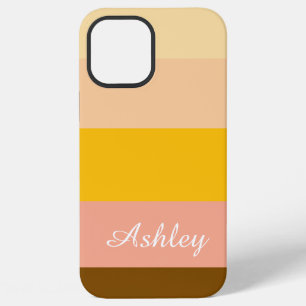 Funda Para iPhone 12 Pro Max Nombre personalizado Colorido Elegante Moderno Est