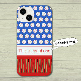 Nombre personalizado con motivos de béisbol