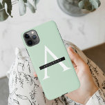 Funda Para iPhone 11Pro Max Nombre personalizado de la Casa de la Moneda de Pa<br><div class="desc">Nombre personalizado de la Casa de la Moneda de Pastel minimalista</div>