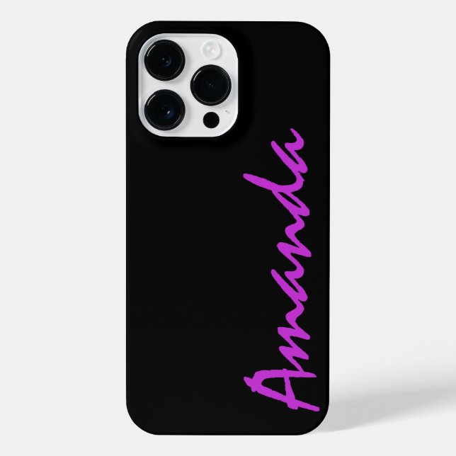 Funda Para iPhone Nombre personalizado de lujo personalizado persona (Reverso)